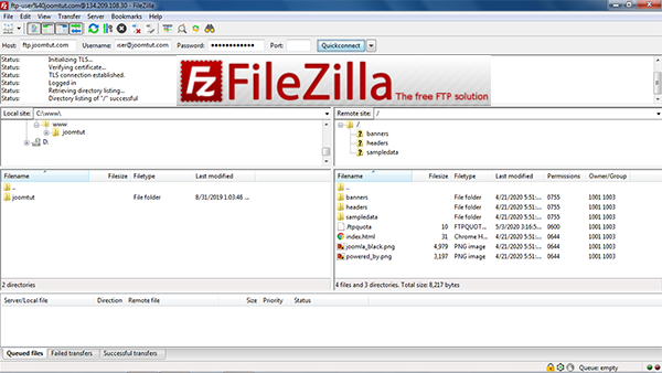 How to make a FTP connection to your server using FileZilla Client