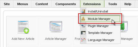 Select Module Manager