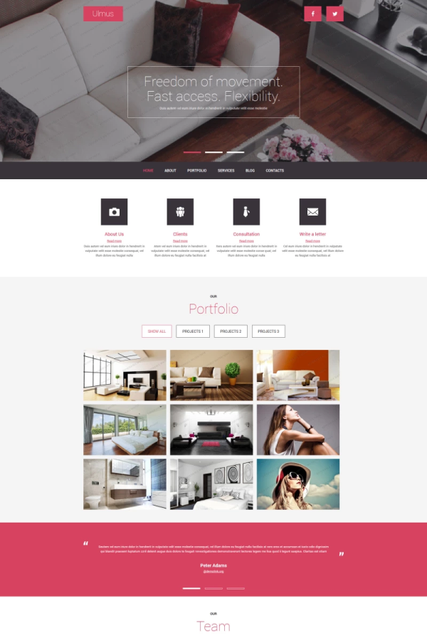 Interior and Furniture template