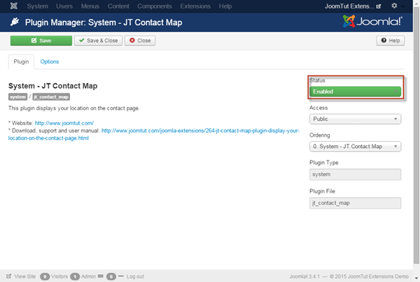 JT Contact Map Enabled