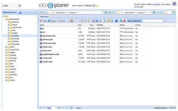 eXtplorer File Management