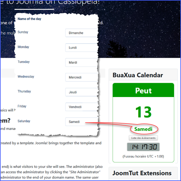 Module BuaXua Calendar - Display any language