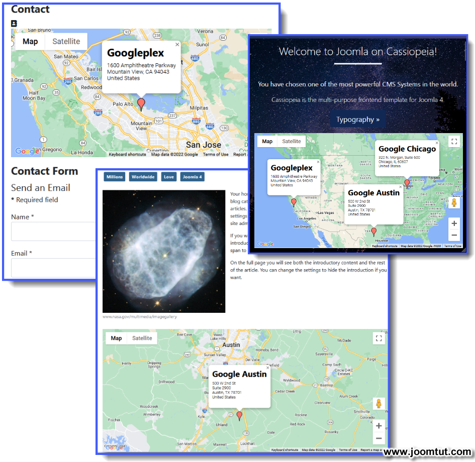 Display your location anywhere on your website