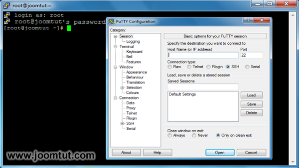 How to make an SSH connection to your server using PuTTY