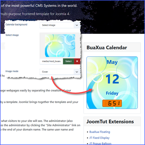 Module BuaXua Calendar - Change your own calendar style