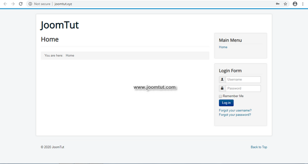 Your Joomla! website